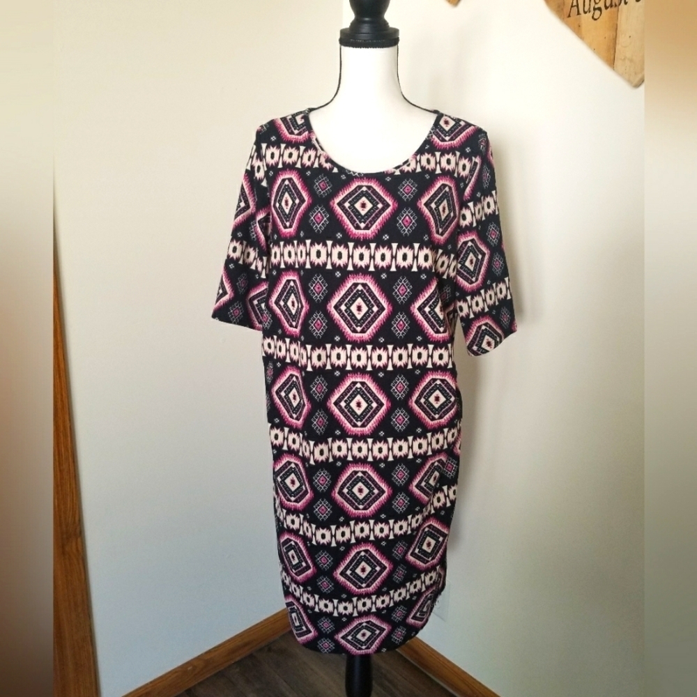 🍂 Pink Blush Patterned Maternity Dress
